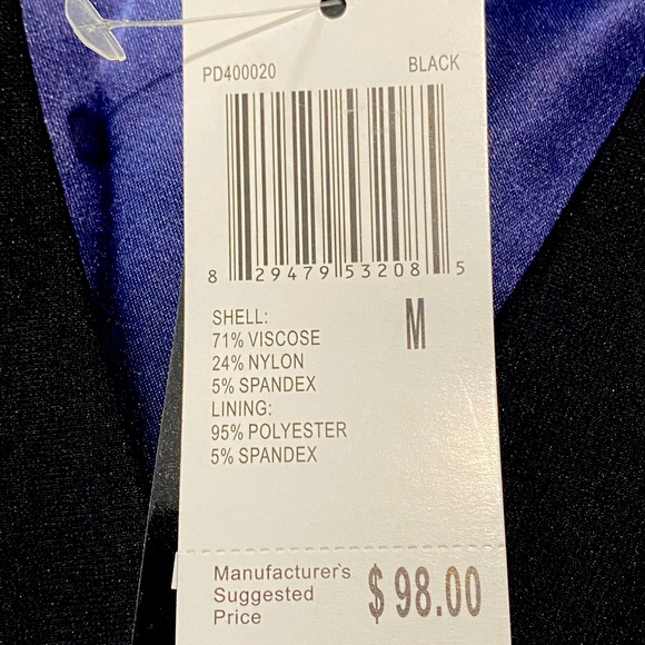 Nwt Premise woman’s black v neck Medium Dress. - Picture 6 of 7